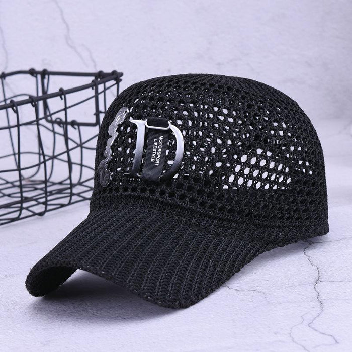 Summer Fashion Hollow Letter D Sun Protection Knight Cap