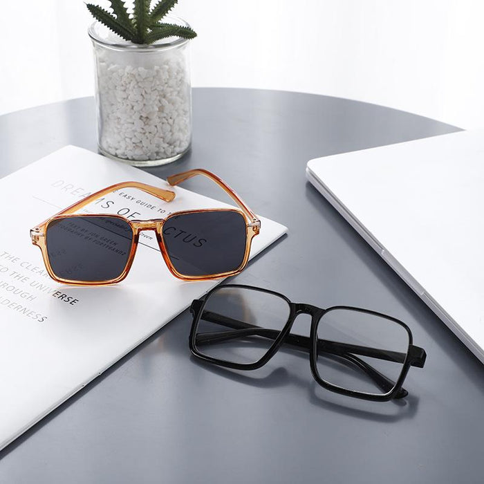 Large frame mirror male sunscreen Sunglasses UV protection