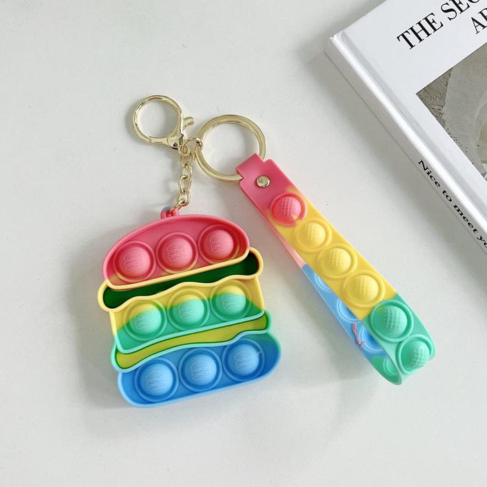 Silicone Waterproof Fruit Decompression Toy Pendant Ornament