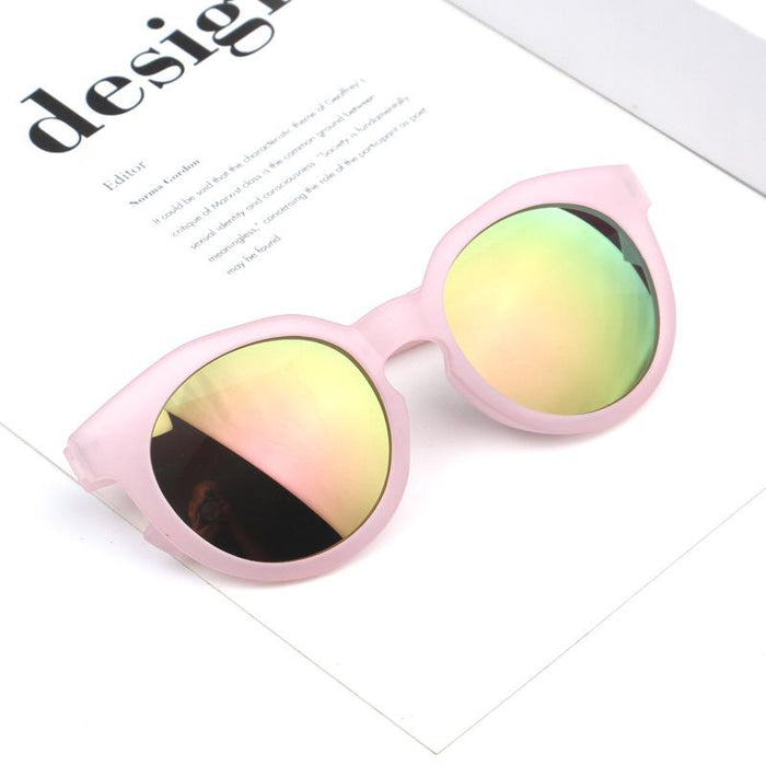 Colorful reflective lenses for children's Sunglasses