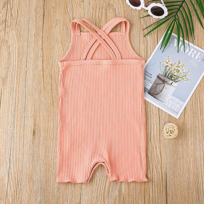 Baby Girls Summer Sling Jumpsuit