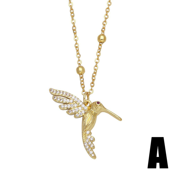 Temperament Drop Oil Diamond Eye Pendant Necklace