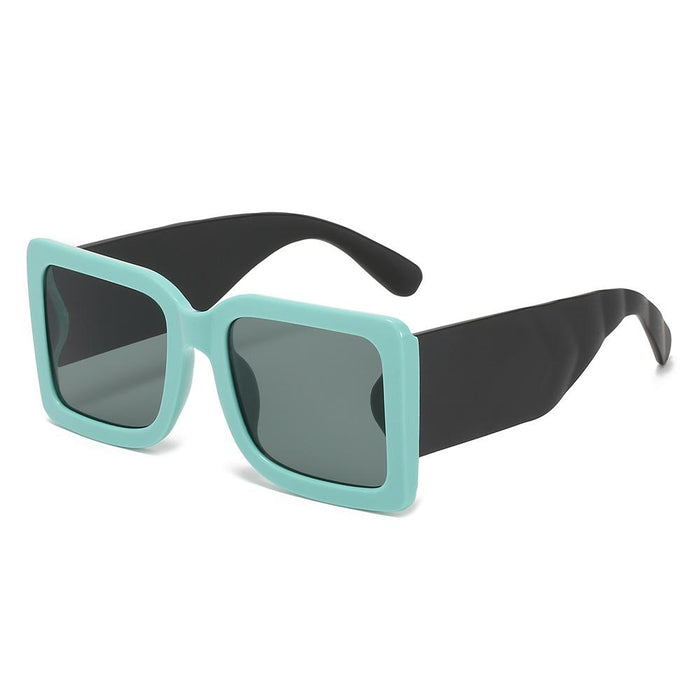 Sunglasses square large frame UV protection