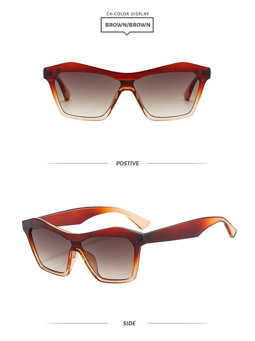 One piece gradient personalized Sunglasses