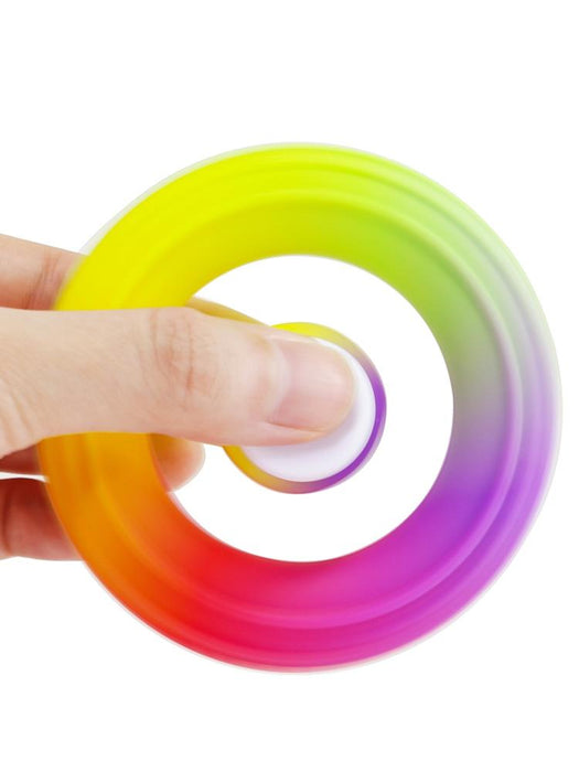 New silicone fidget spinner hand grip ring finger forearm trainer