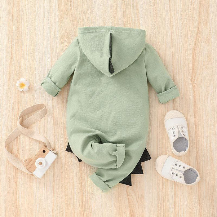 Baby Cartoon Dinosaur Long Sleeve Jumpsuit