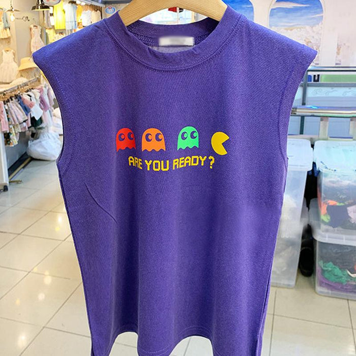 Children's cotton vest casual thin sleeveless t