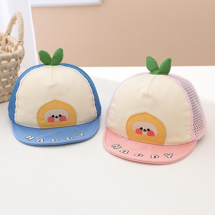Summer Cute Baby Cartoon Color Matching Children's Net Cap