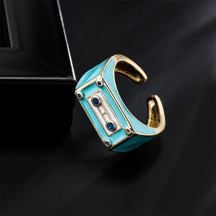 Punk Style Robot Shape Ring