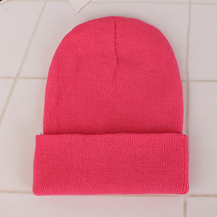 Winter Hats for Unisex Beanies Knitted Solid Cute Hat