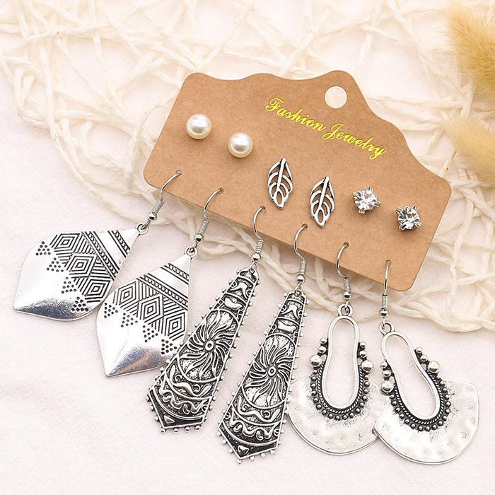 Snake Owl Ocean 6-Piece Earring Jewelry