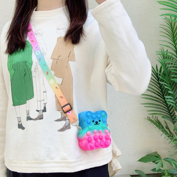 Children's bear soft silicone decompression toy