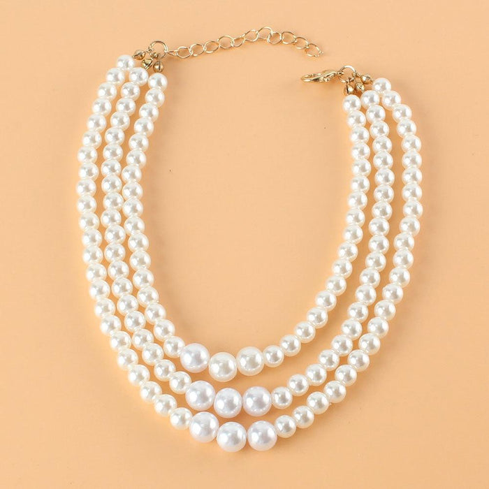 Simple Retro Pearl Foot Decoration Multi-layer Versatile Women's Football Chain