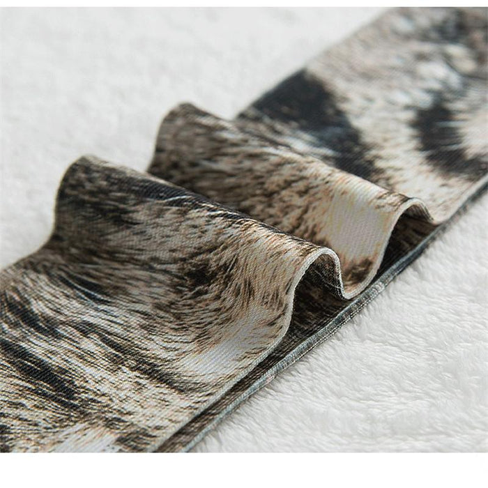 Funny Leopard Tiger Cotton Socks