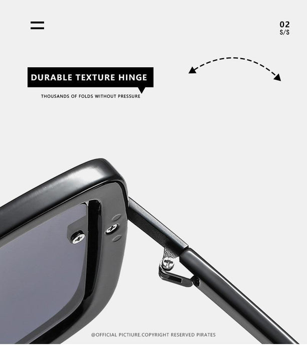 Hollow out large frame sunglasses
