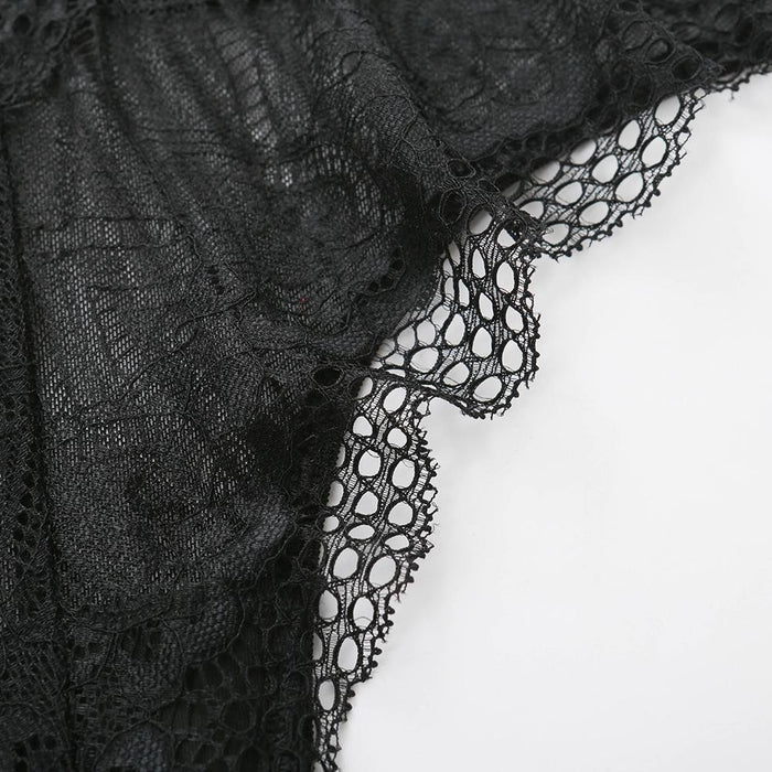 Sexy Women Lingerie Lace Backless Bodysuit