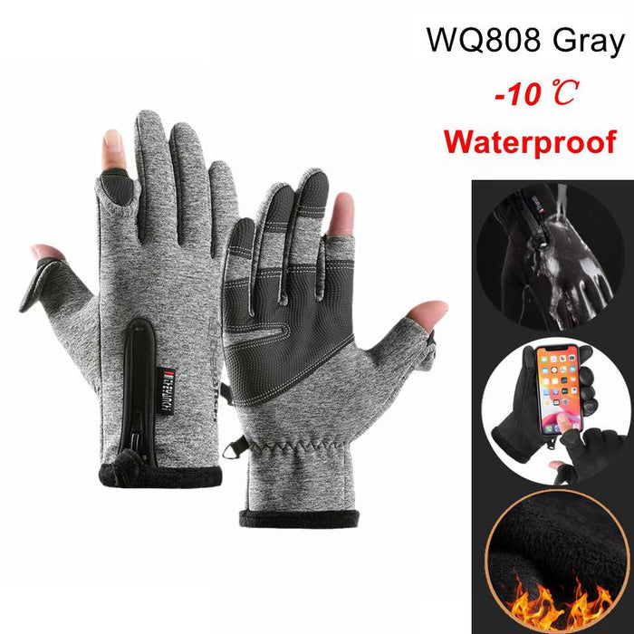 Touch Screen Men Cycling Gloves Waterproof