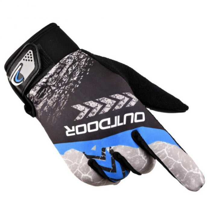 Full Finger Bike Gloves Breathable Anti-shock Non-slip Fishing