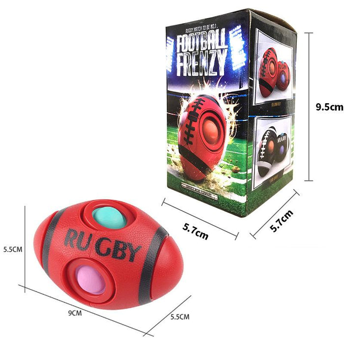 Rugby Shiatsu Bubble Music Fingertip Gyro Ball Children's Silicone Toys