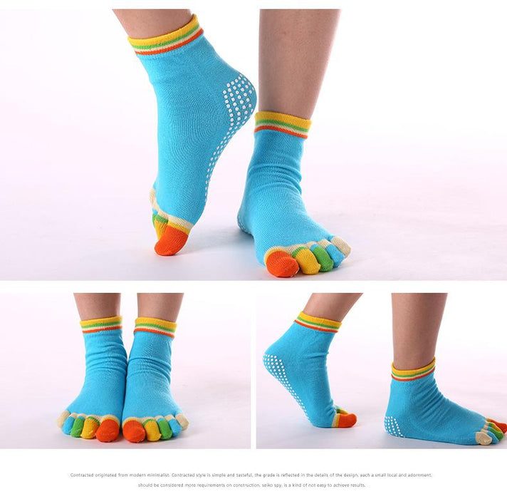 Cotton Yoga Cute Five-finger Socks