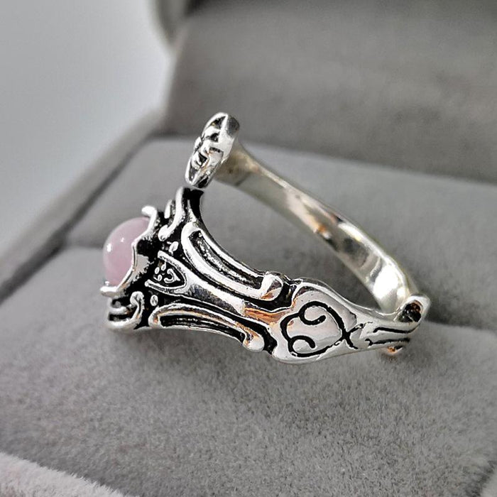 New Vintage Creative Rose Gem Couple Ring