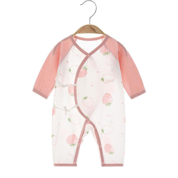 Newborn Sweet Peach Long Sleeved Romper