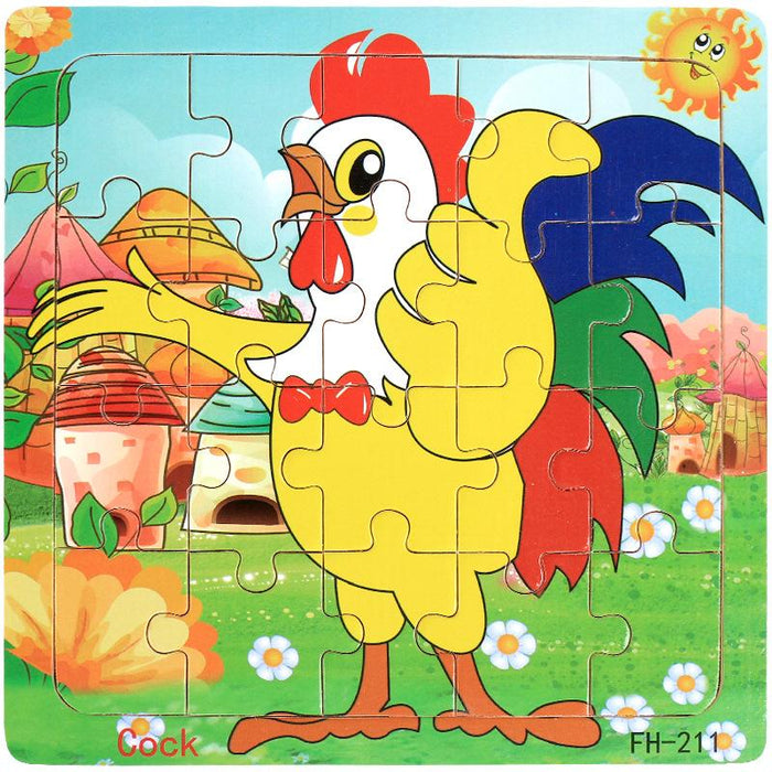 20 Piece Wooden Jigsaw Puzzle Kids Toy