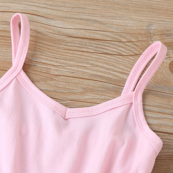 Girls' Summer Suspender Jumpsuit