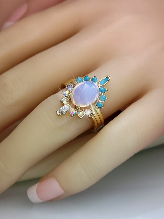 New creative personalized flower women's ring