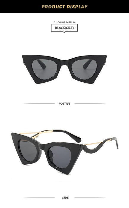 New cat's Eye Sunglasses damp Sunglasses UV protection