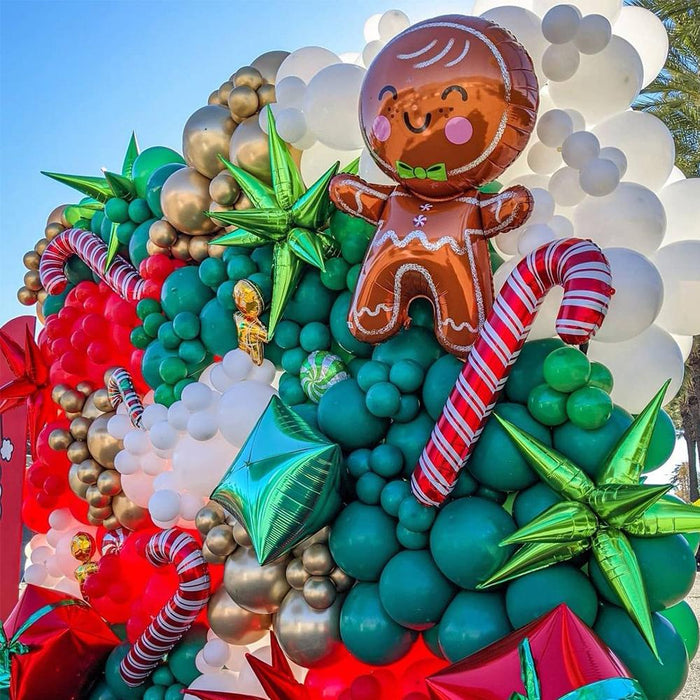 Jumbo Gingerbread Man Foil Christmas Balloon