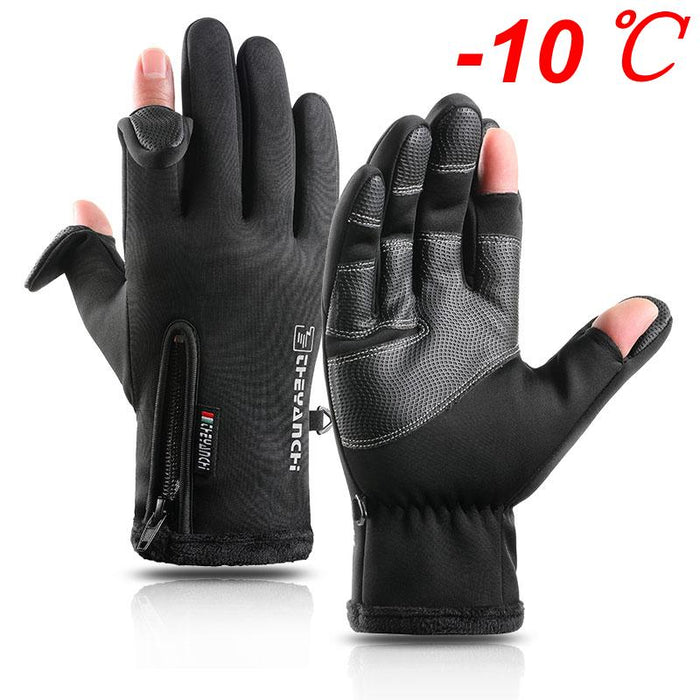 Touch Screen Men Cycling Gloves Waterproof