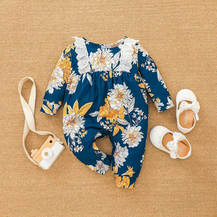 Newborn Baby Floral Jumpsuit