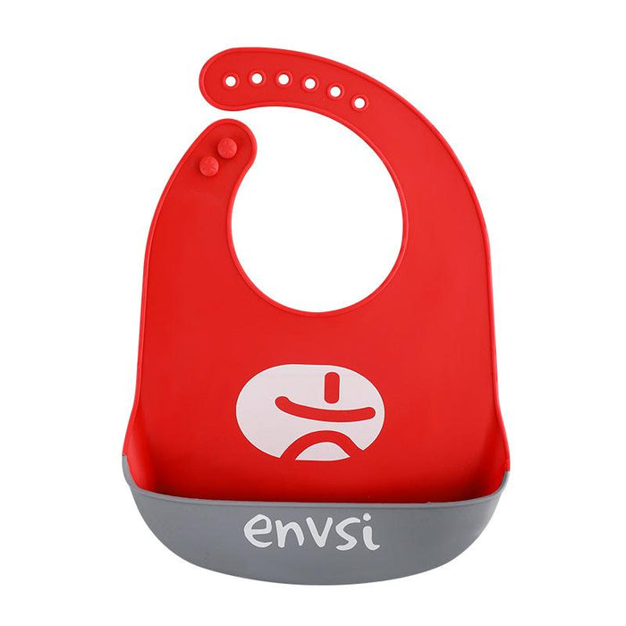 Baby Silicone Bib Waterproof Super Soft Children's Saliva Bag