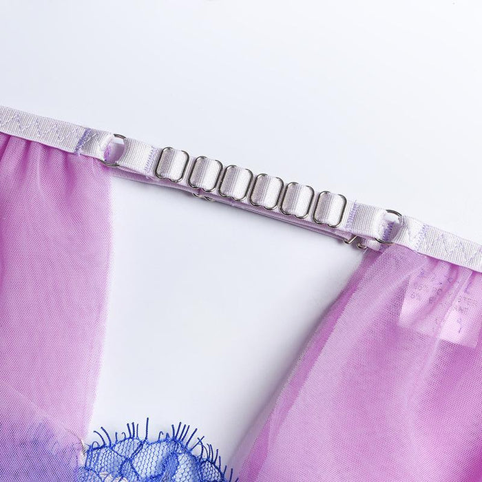 Women Lace Stitching Underwear Sexy Lingerie Set