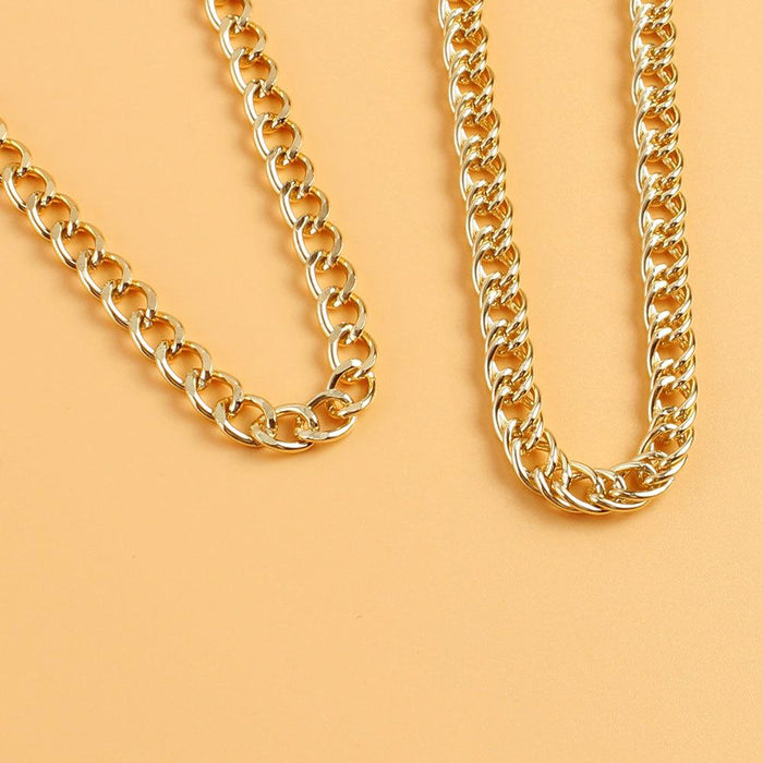 Fashion gold chain retro double-layer foot decoration personalized foot chain