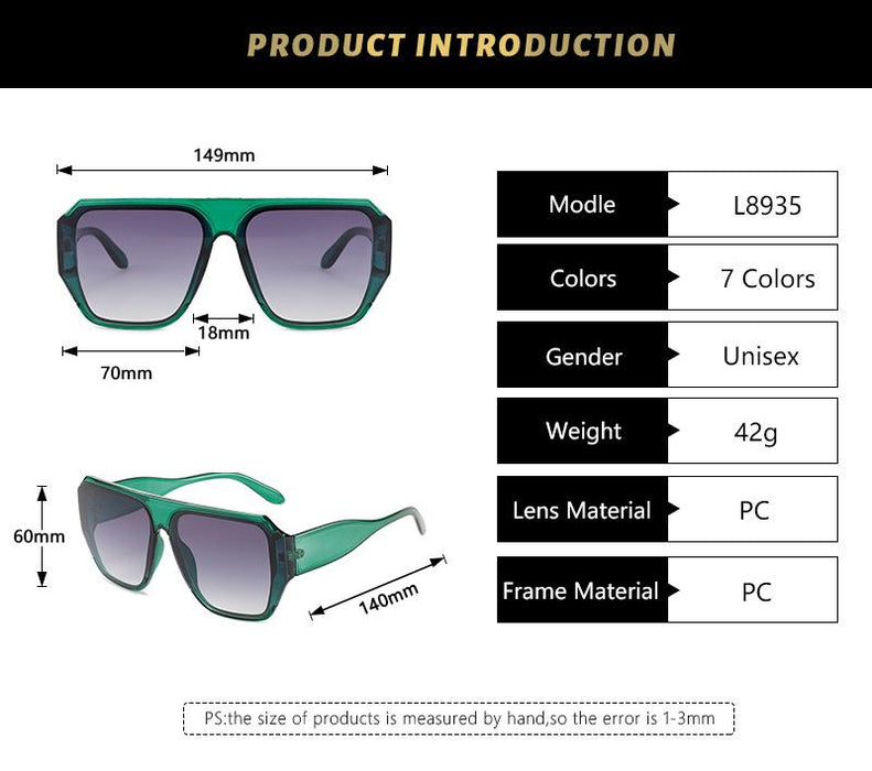 Contrast Sunglasses square frame