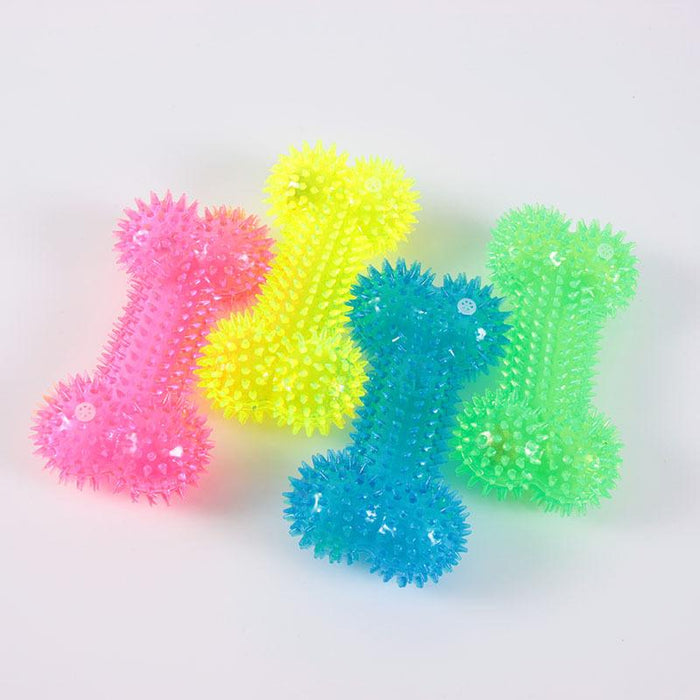 Pet Dog Toys Chewing Rubber Toys Fun Biting Bone Shapes