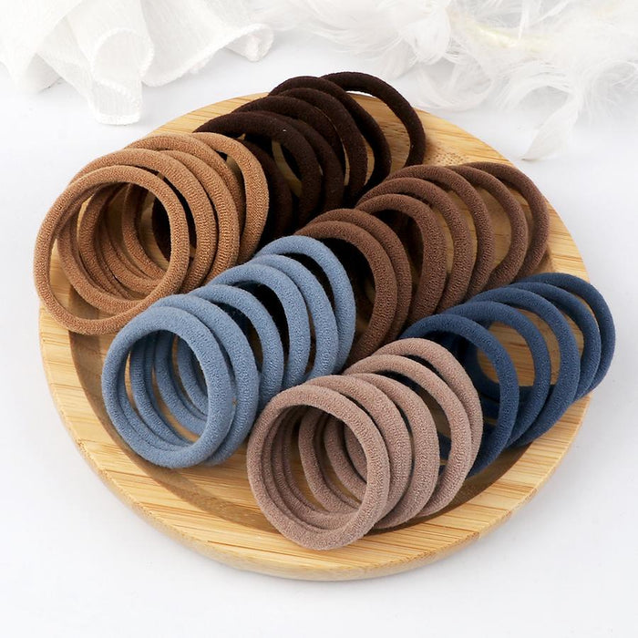 50PCS/Set Women Girls Basic Hair Bands