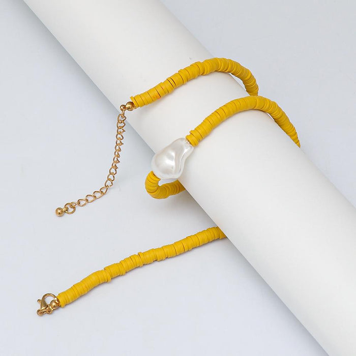 Women's Jewelry Bohemian Rice Bead Hand Woven Necklace