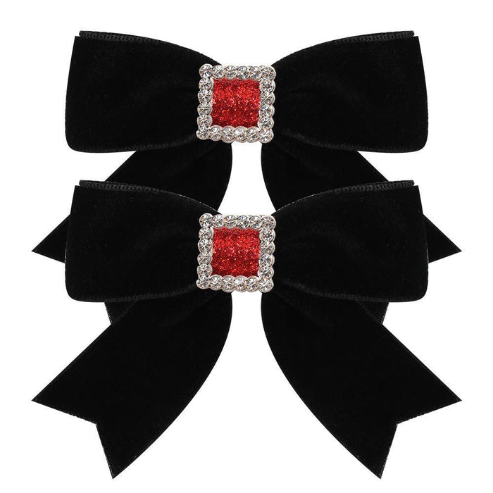 Children's Christmas Hair Clip Handmade Bow Hairpin