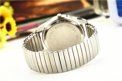 Men Watches Elastic Strap Stainless Steel Luxury Fashion Wristwatch