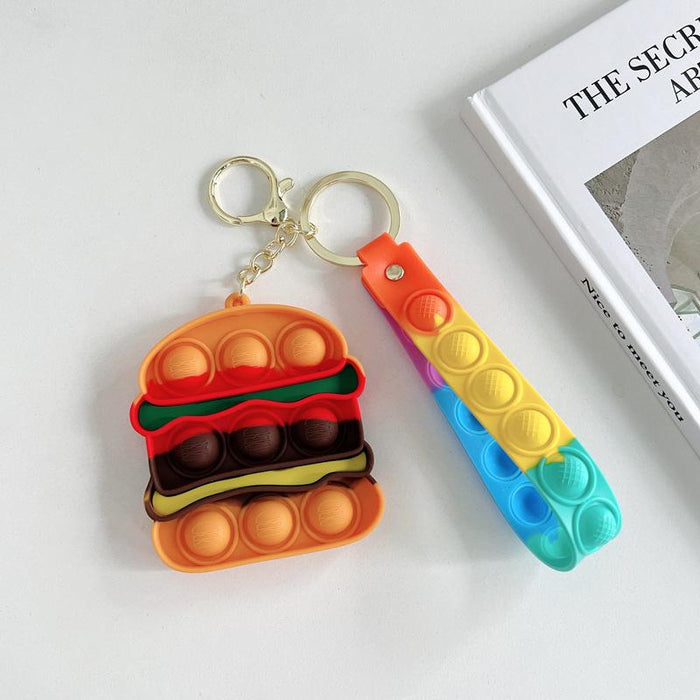 Silicone Waterproof Fruit Decompression Toy Pendant Ornament