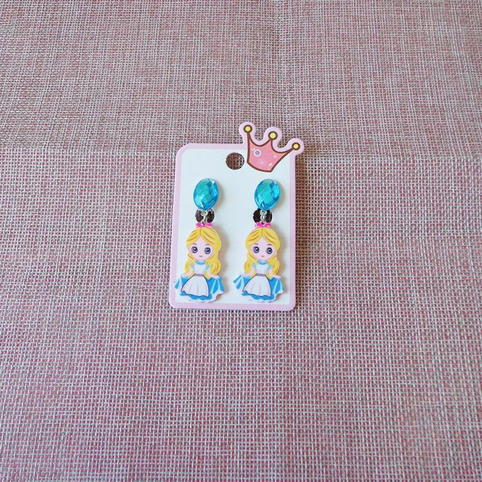 Children's Ear Clip Princess Earrings Cartoon Earrings Jewelry