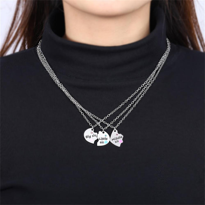2 Pcs/ Set Best Friends Honey Love Couple Necklace