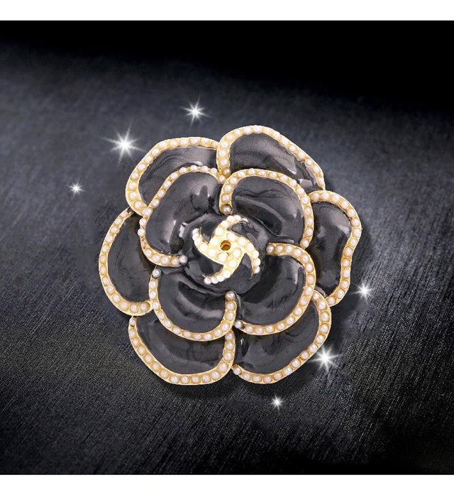 New Silk Scarf Button Retro Brooch Women's Pin