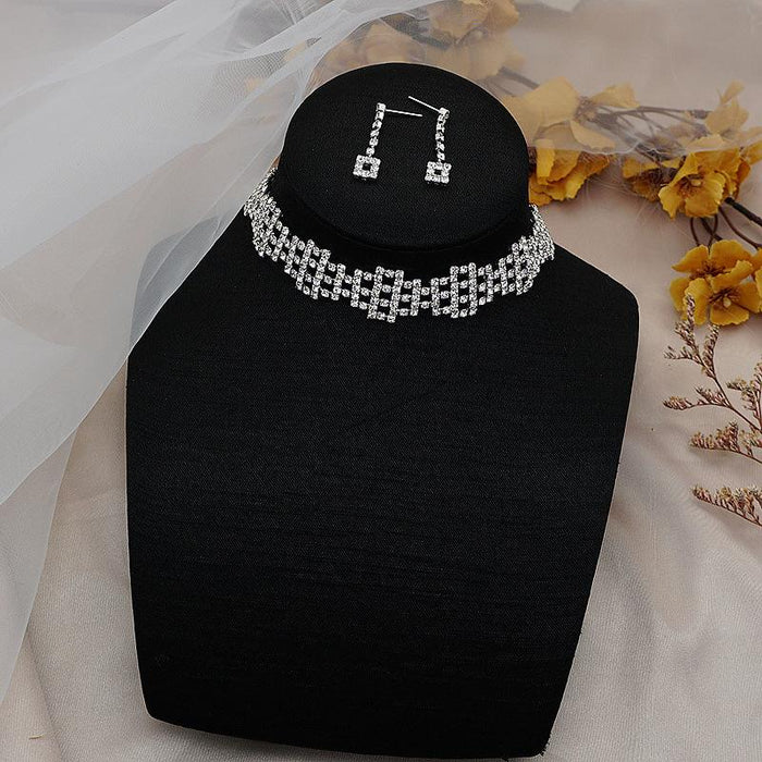 New Women's Jewelry Flower Pop Necklace Set