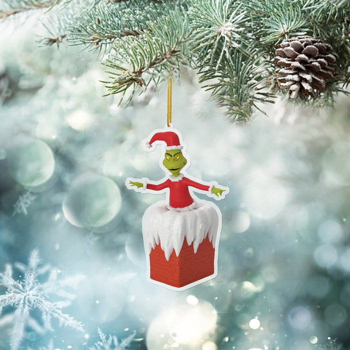 Green Headdress Grinch Christmas Tree Pendant Decoration