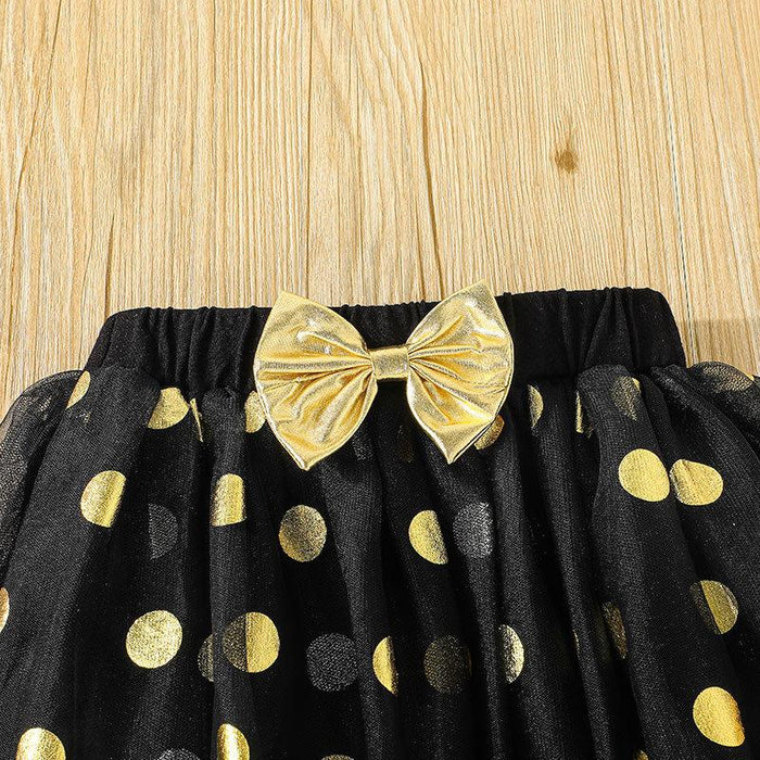 Girls' Summer Happy Birthday Mesh Skirt Set
