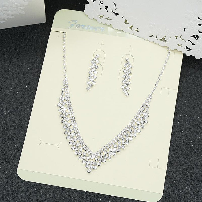 Women's Jewelry Exquisite Versatile Necklace Earring Set